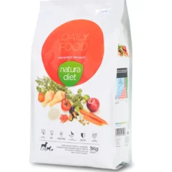 Natura Diet Daily hundefoder 3 kg - Naturligt tørfoder med kylling og ris Hundefoder|Tørfoder Til Hunde I Alle Størrelser Og Aldre