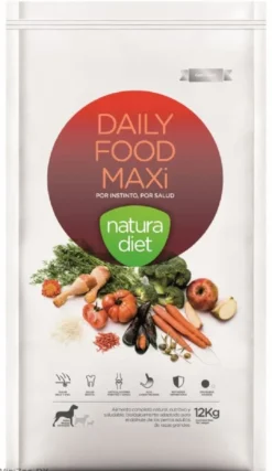 Sale Natura Diet Daily Maxi Hundefoder 12 kg - Sund ernæring til store hunde Hundefoder|Tørfoder Til Hunde I Alle Størrelser Og Aldre