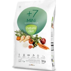 Clearance Natura Diet Hundefoder Senior +7 Mini 3 kg - tørfoder til små ældre hunde Hundefoder|Tørfoder Til Hunde I Alle Størrelser Og Aldre