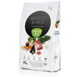 Clearance Natura Diet Iberico og Ris Hundefoder 3 kg - Naturlig ernæring Hundefoder|Tørfoder Til Hunde I Alle Størrelser Og Aldre