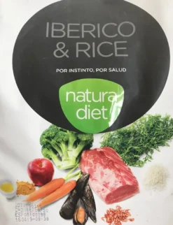 Natura Diet Iberico og Ris Hundefoder 12 kg - Naturlig ernæring til hunde Hundefoder|Tørfoder Til Hunde I Alle Størrelser Og Aldre