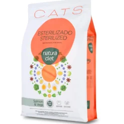 Best Natura Diet Kattefoder Adult Sterilised Laks 3 kg - til steriliserede katte Kattefoder & Snacks