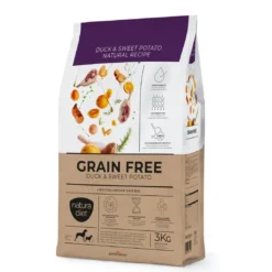 Outlet Natura Diet Kornfri And og sød kartoffel 3 kg - kornfrit tørfoder til hunde Hundefoder|Tørfoder Til Hunde I Alle Størrelser Og Aldre