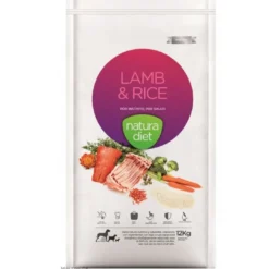 Sale Natura Diet Lam og Ris Hundefoder 12 kg - Sundt foder Hundefoder|Tørfoder Til Hunde I Alle Størrelser Og Aldre