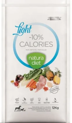 New Natura Diet Light -10% kalorier hundefoder 12 kg - tørfoder til steriliserede hunde Hundefoder|Tørfoder Til Hunde I Alle Størrelser Og Aldre