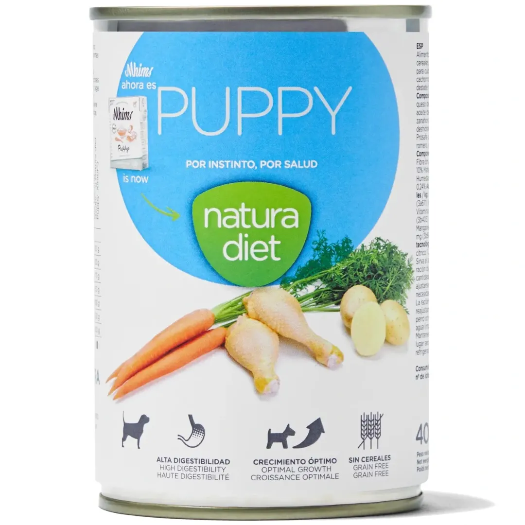 Natura Diet Puppy Vådfoder 400 g - naturligt foder til hvalpe Hundefoder|Hvalpefoder - Sund Ernæring Til Hvalpe I Vækst