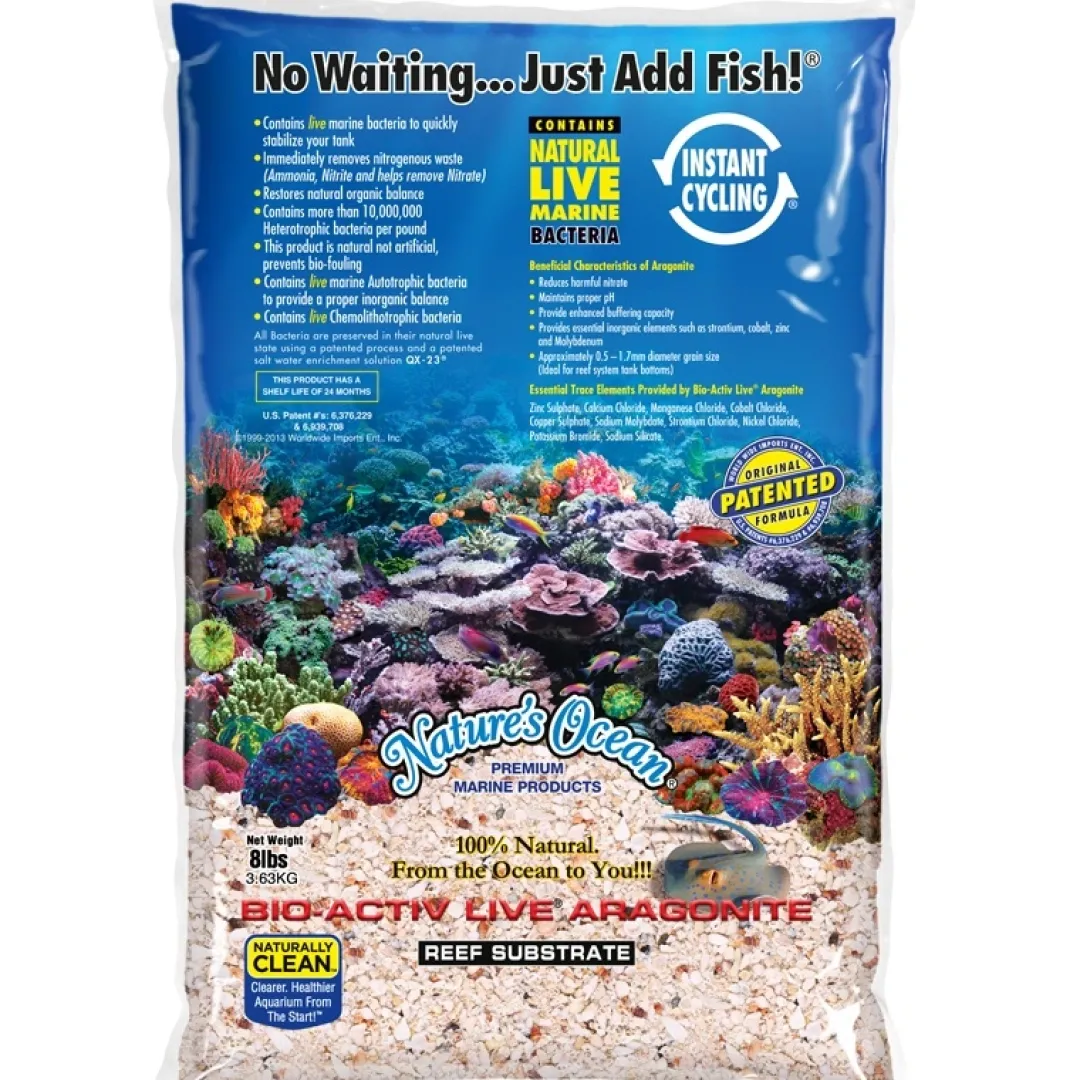 Clearance Natures Ocean Reef substrate Live Sand 7,26 kg Dekoration Til Saltvand
