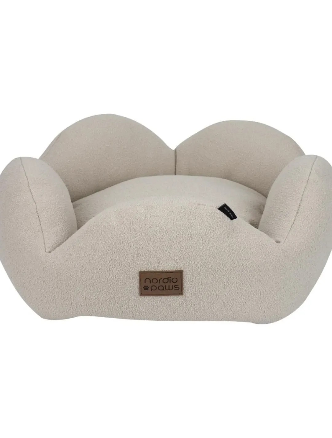 Hot Flora hundeseng Medium 75 x 75 cm Beige Hundesenge Og Kurve Til Hunde - Bløde Og Komfortable