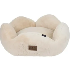 New Flora plys hundeseng Medium 75 x 75 cm Beige Hundesenge Og Kurve Til Hunde - Bløde Og Komfortable|Sovepladser Til Hvalpe - Hundesenge, Kølemåtter Og Trygge Hvilesteder