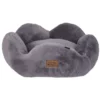 Outlet Flora plys hundeseng Medium 75 x 75 cm Grå Hundesenge Og Kurve Til Hunde - Bløde Og Komfortable