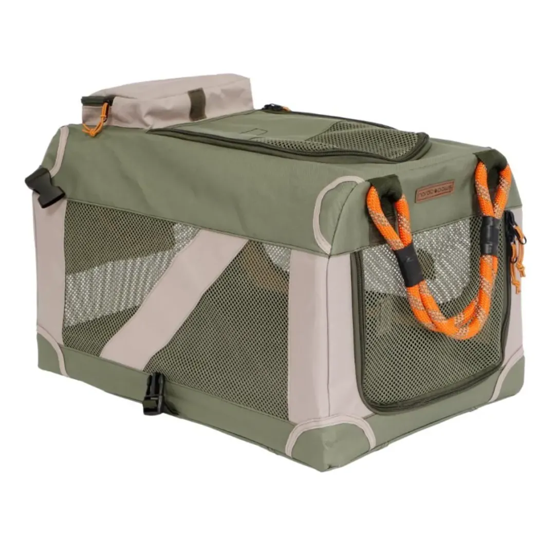 Discount Foldbart luksus hundebur i stof Army XS - rolig og tryg base Transport Og Adgang Til Hvalpe - Tryg Og Nem Hverdag|Transport Og Adgang For Hunde - Tryg Og Nem Hverdag