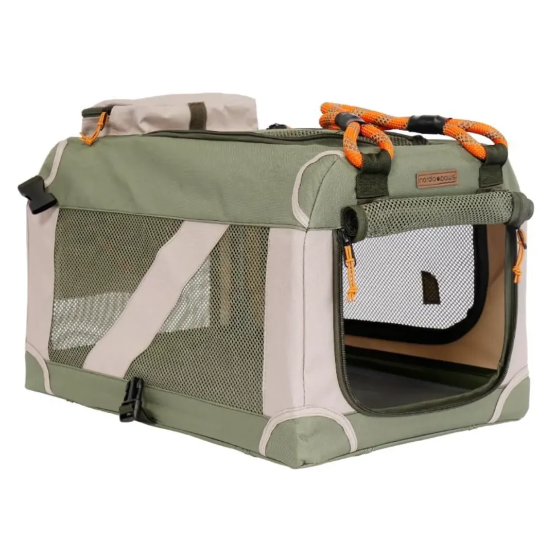 Discount Foldbart luksus hundebur i stof Army XS - rolig og tryg base Transport Og Adgang Til Hvalpe - Tryg Og Nem Hverdag|Transport Og Adgang For Hunde - Tryg Og Nem Hverdag