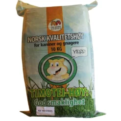 Norsk Kvalitetshø Timothy Hø 10 kg Foder & Snack Til Gnavere & Kanin