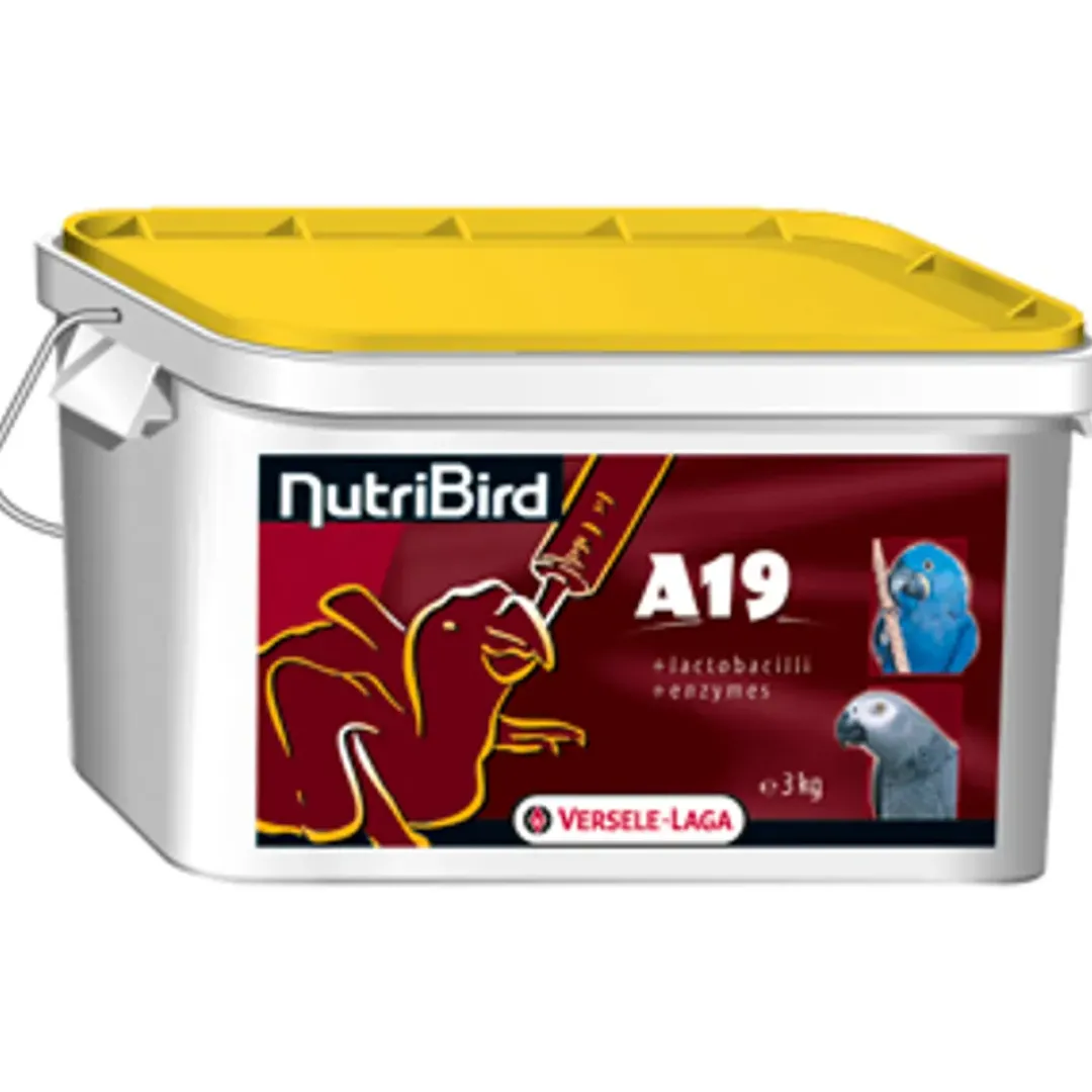 Discount Nutribird Opmadningsfoder A19 til Ara og Grå Jako 3kg Fuglefoder