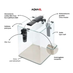 Online OptiBent Sæt Day and Night 20 L 25x25x30 cm Sort Akvarier