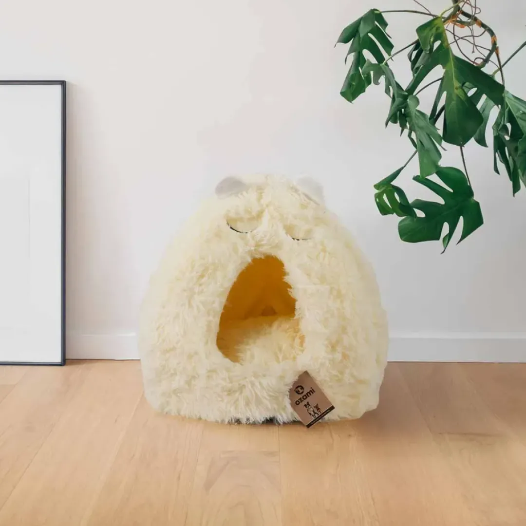 Discount Katte Igloo My White 46x46x48 cm Killingesenge Og Afslapningspladser - Trygge Hvilepladser Til Små Katte|Kattesenge & Huler