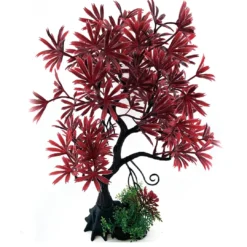 Outlet Plastic Plant red Bonsai 15x30cm Akvarieplanter