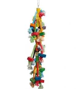 New Papegøje Legetøj Fun string 13x13x60 cm Fuglelegetøj