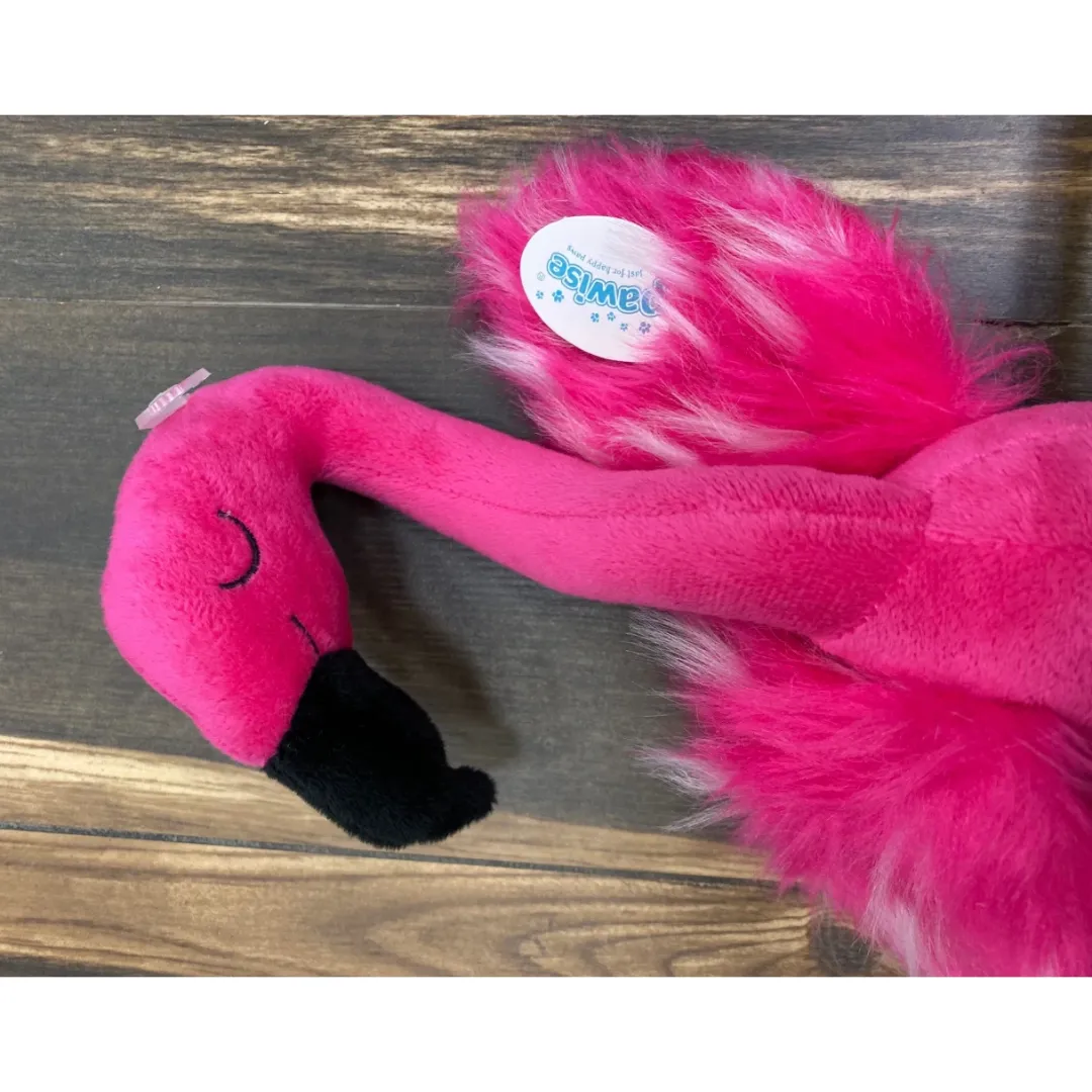 Flamingo Hundelegetøj med Reb - sjov bamse i plys Hundelegetøj Til Alle Hunde Leg Og Aktivering Året Rundt|Legetøj Til Hvalpe - Sjov Leg, Aktivering Og Tryghed Fra Første Dag