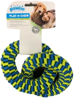Clearance Flettet 2 Ringe 15 cm - hundelegetøj Hundelegetøj Til Alle Hunde Leg Og Aktivering Året Rundt|Legetøj Til Hvalpe - Sjov Leg, Aktivering Og Tryghed Fra Første Dag