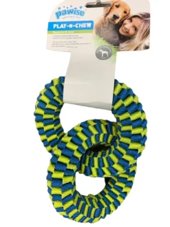 Clearance Flettet 2 Ringe 15 cm - hundelegetøj Hundelegetøj Til Alle Hunde Leg Og Aktivering Året Rundt|Legetøj Til Hvalpe - Sjov Leg, Aktivering Og Tryghed Fra Første Dag