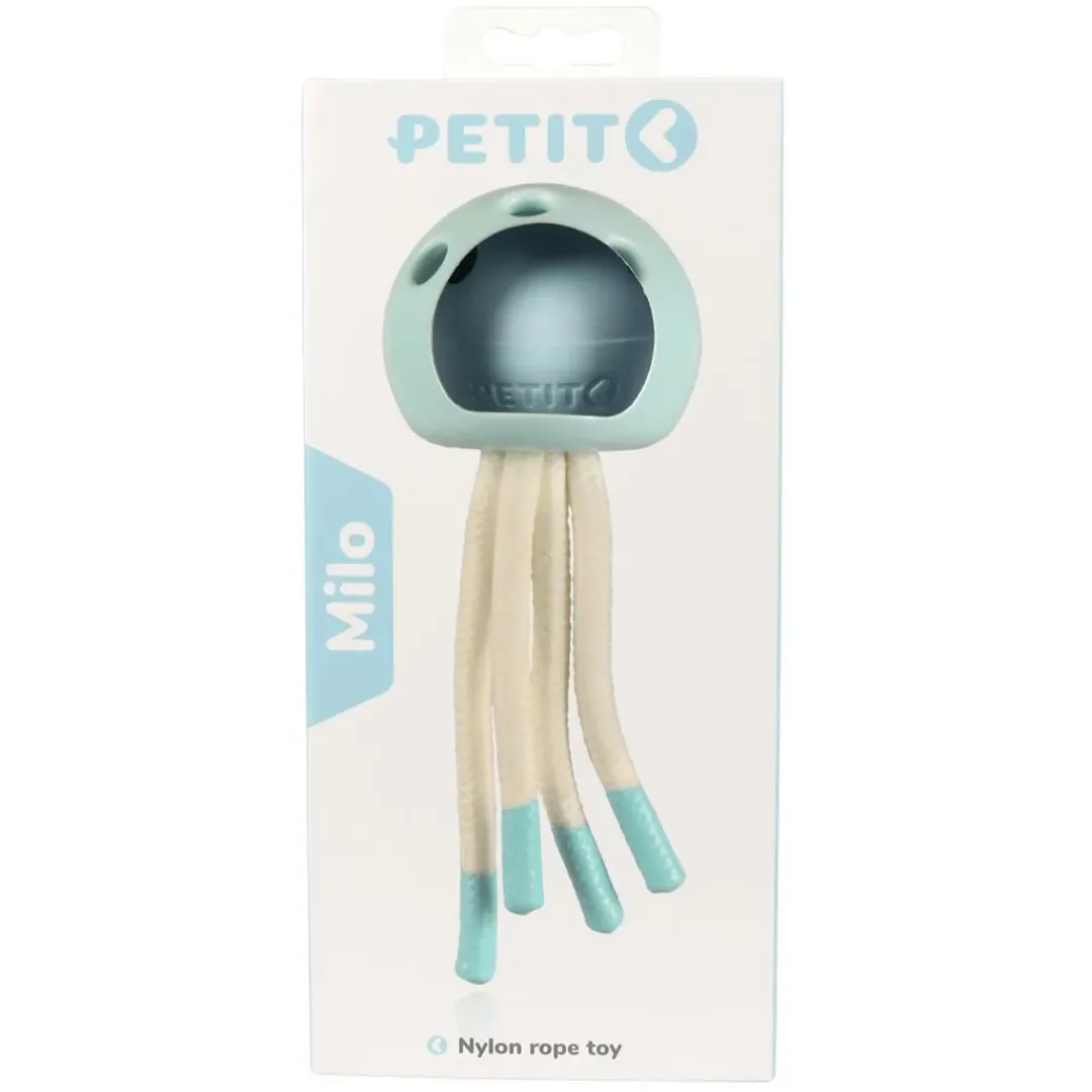 Clearance Hvalpelegetøj MILO Blue 18x7x7 cm - bamse til små hvalpe Hundelegetøj Til Alle Hunde Leg Og Aktivering Året Rundt|Legetøj Til Hvalpe - Sjov Leg, Aktivering Og Tryghed Fra Første Dag
