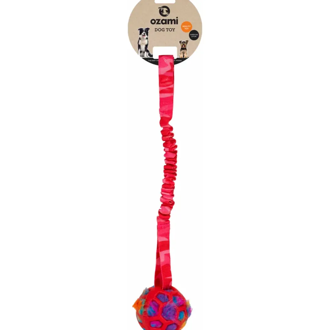 Hot Play-n-tug Ball With Crinkle Pink Cammo 50 cm - Trækkelegetøj til Hund Hundelegetøj Til Alle Hunde Leg Og Aktivering Året Rundt|Legetøj Til Hvalpe - Sjov Leg, Aktivering Og Tryghed Fra Første Dag