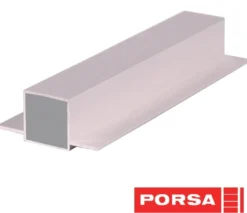 Clearance sølv aluprofil med dobbelt flig 70 cm. Akvarieborde Og Akvariereoler