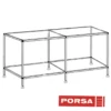 Best Porsa sølvfarvet akvariebord 430 liter Akvarieborde Og Akvariereoler