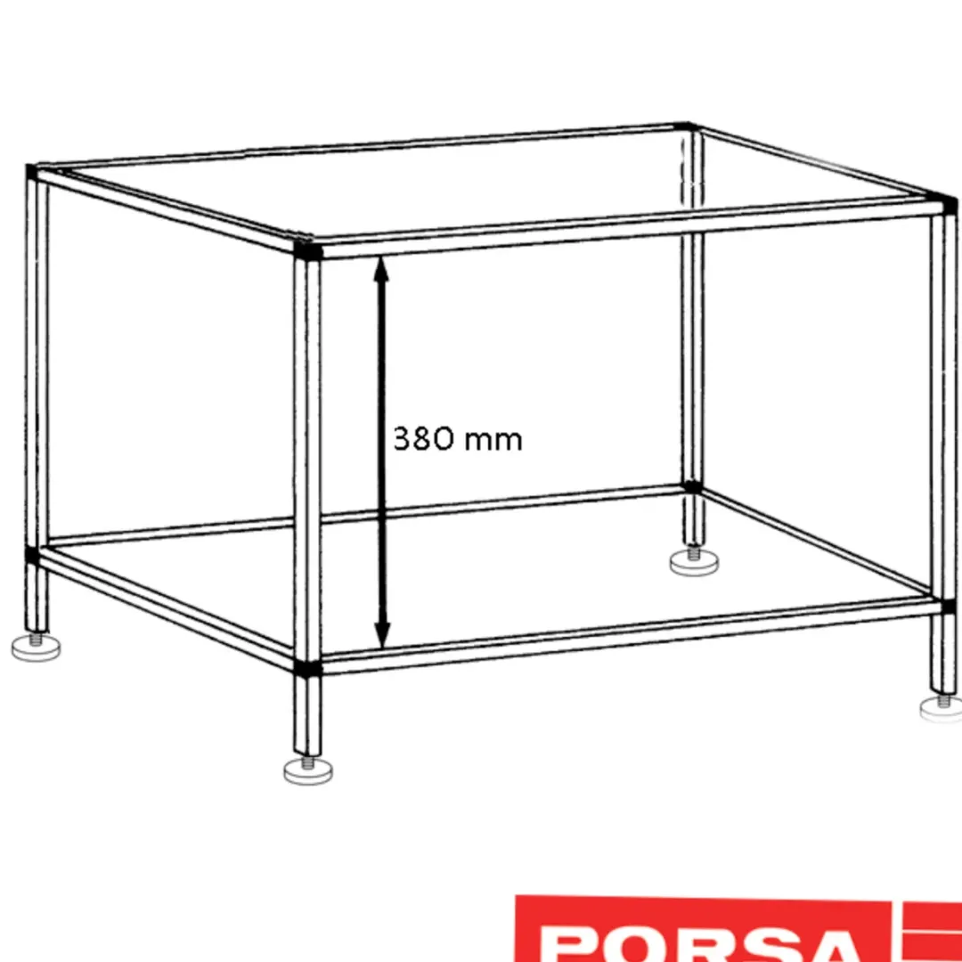 Clearance Porsa sort akvariebord 39 liter Akvarieborde Og Akvariereoler