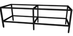 Online sort akvariebord 720 liter 6 Ben 200 cm Akvarieborde Og Akvariereoler