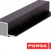 Outlet sort aluprofil firkantet med flig 105 cm. Akvarieborde Og Akvariereoler