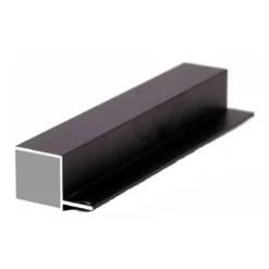 Hot sort aluprofil firkantet med flig 30 cm. Akvarieborde Og Akvariereoler