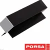Outlet sort aluprofil med dobbelt vinkelflig 110 cm. Akvarieborde Og Akvariereoler
