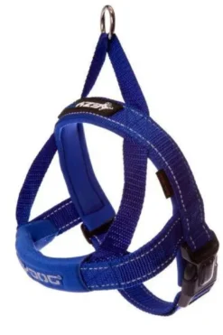Clearance QuickFit sele blå M - komfortabel og stabil sele til mellemstore hunde Hundeseler Til Alle Behov Og Hundestørrelser