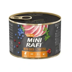 Discount Rafi Mini vådhundefoder andekød 185 g - naturligt fuldfoder til hunde Hundefoder