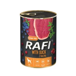 Best RAFI vådfoder and med blåbær og tranebær 400 g Hundefoder