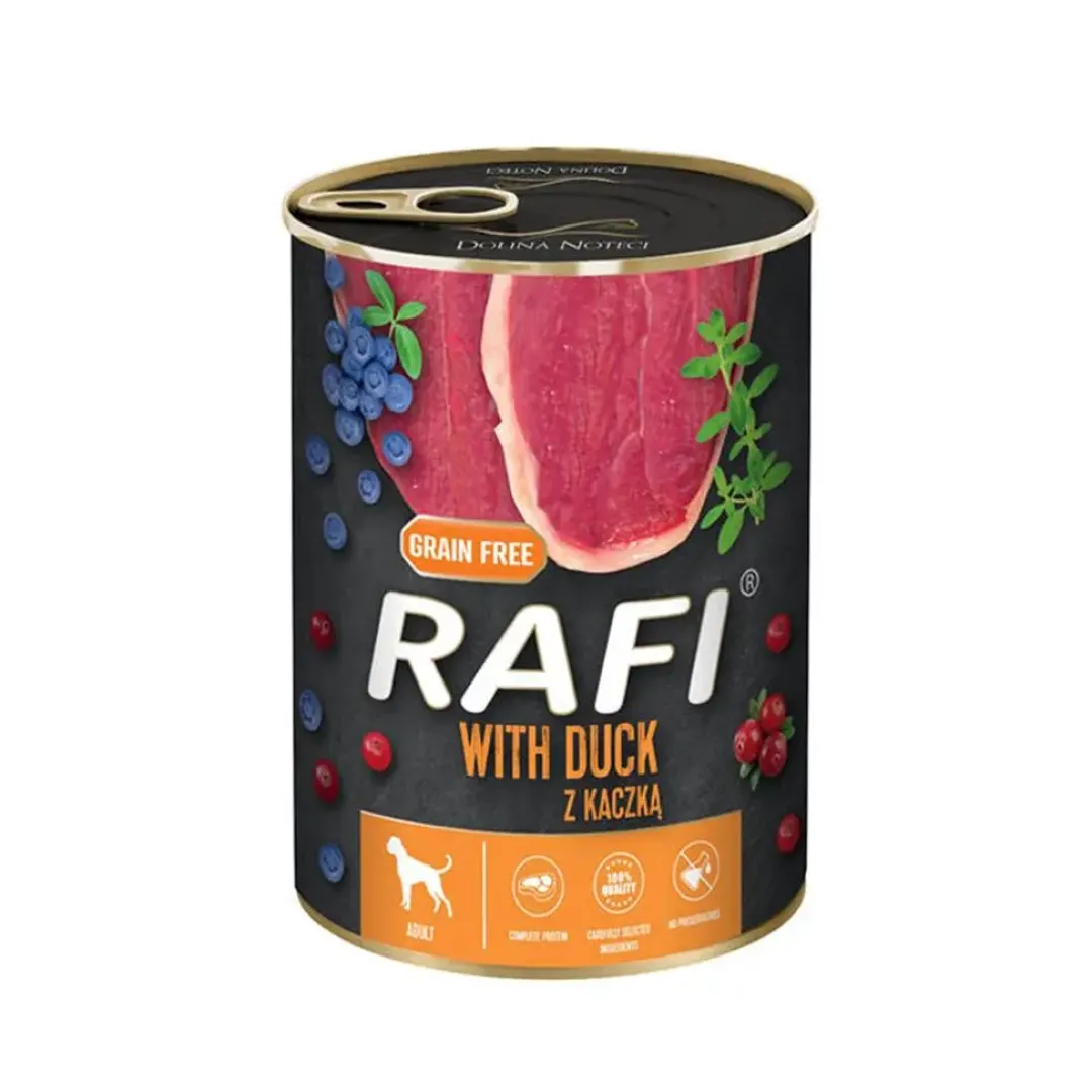 Best RAFI vådfoder and med blåbær og tranebær 400 g Hundefoder