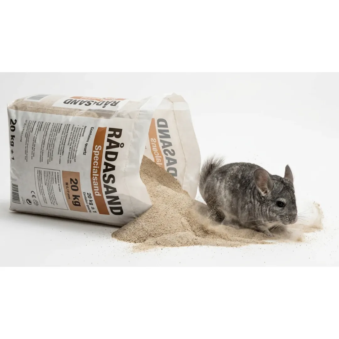 New Råda Chinchillasand 20 kg Bundlag Til Gnavere & Kaniner