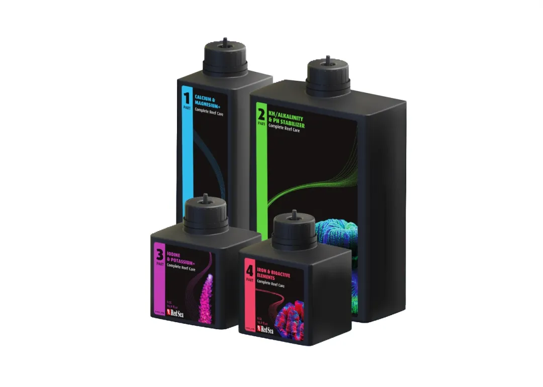 Online Red Sea Complete Reef Care Pack Medium 300 L RCP 4 Parts Vandbehandlingsprodukter Til Saltvandsakvarier