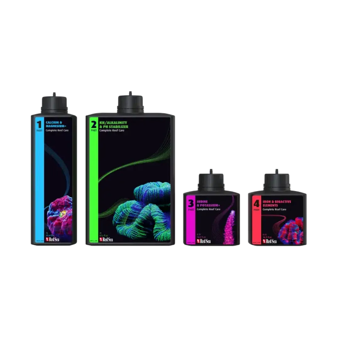 Online Red Sea Complete Reef Care Pack Medium 300 L RCP 4 Parts Vandbehandlingsprodukter Til Saltvandsakvarier