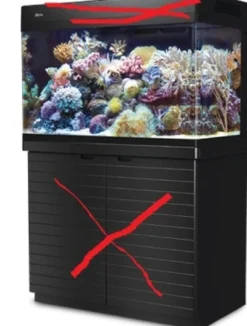 Hot Red Sea Max 250 Sort Akvarium uden belysning Reservedele Til Akvarier|Akvarier Til Saltvandsfisk