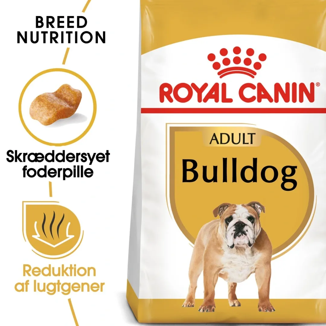 Discount Royal Canin Bulldog Adult 12 kg - tørfoder til voksne hunde Hundefoder|Tørfoder Til Hunde I Alle Størrelser Og Aldre