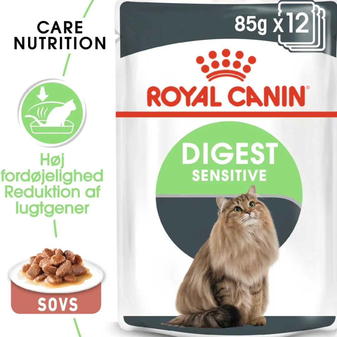 Discount Royal Canin Digestive Care Gravy Sovs - vådfoder 85 g Kattefoder & Snacks