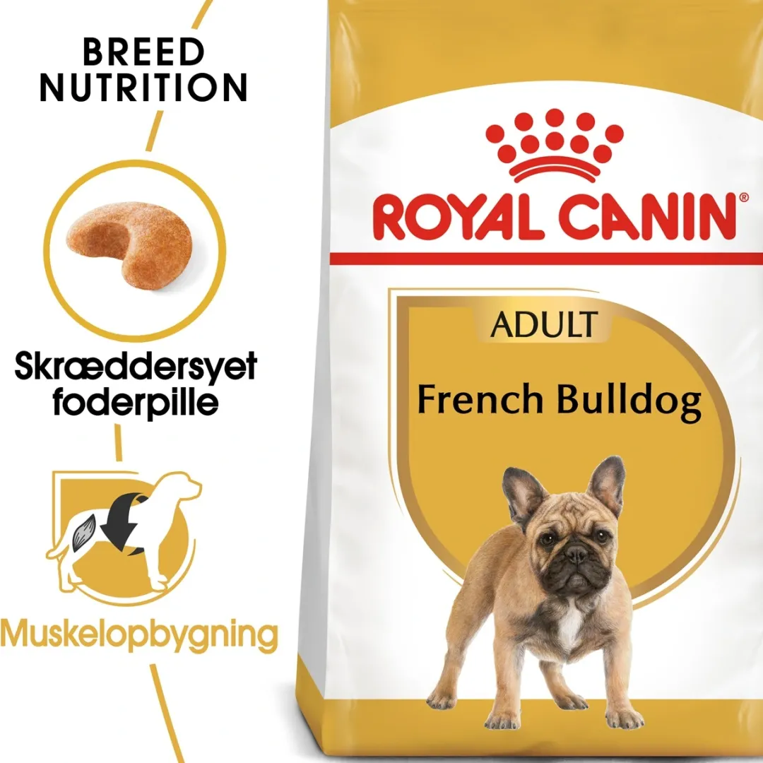 Clearance Royal Canin French Bulldog Adult 9 kg - tørfoder til voksne hunde Hundefoder|Tørfoder Til Hunde I Alle Størrelser Og Aldre