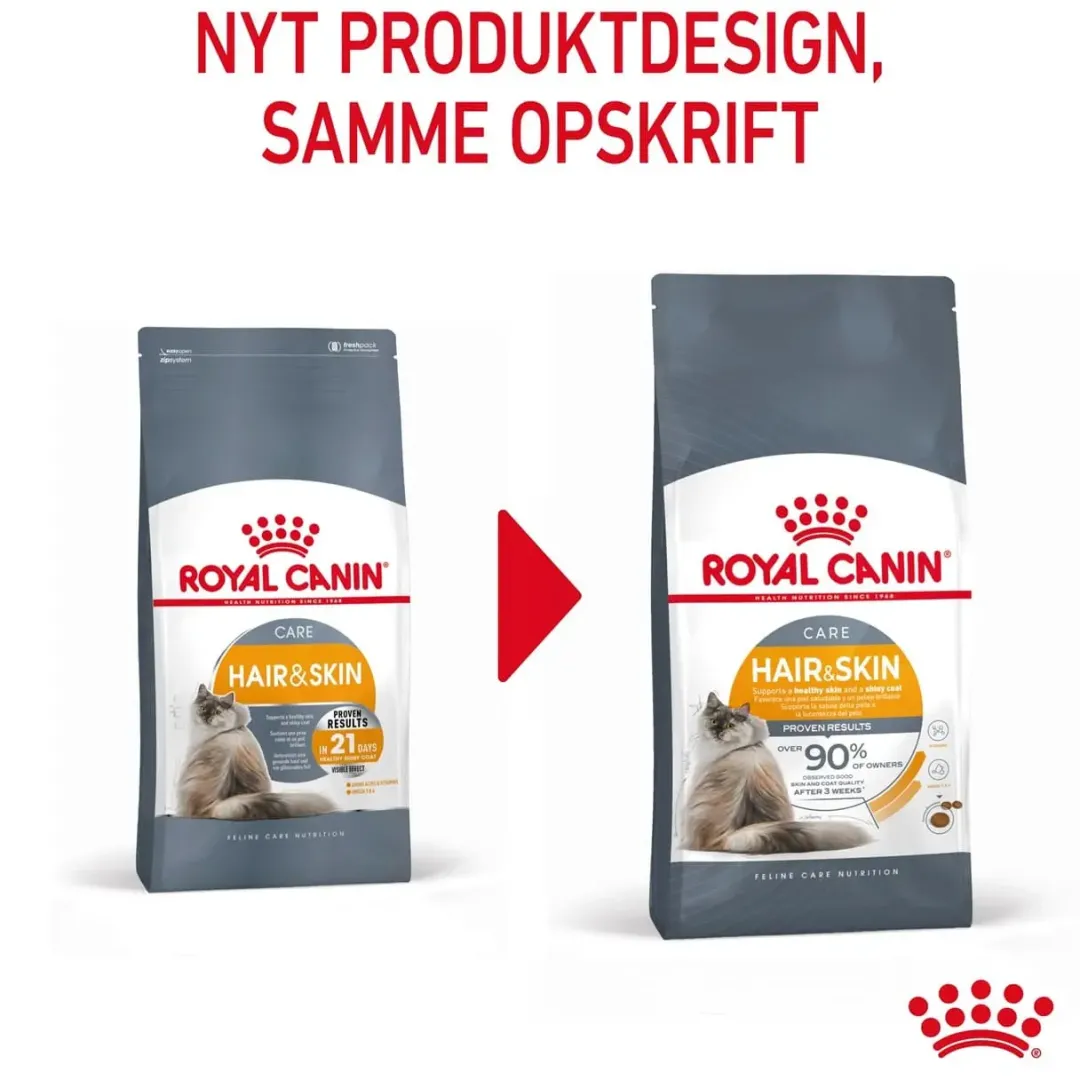 Clearance Royal Canin Hair and Skin 4 kg Kattefoder & Snacks