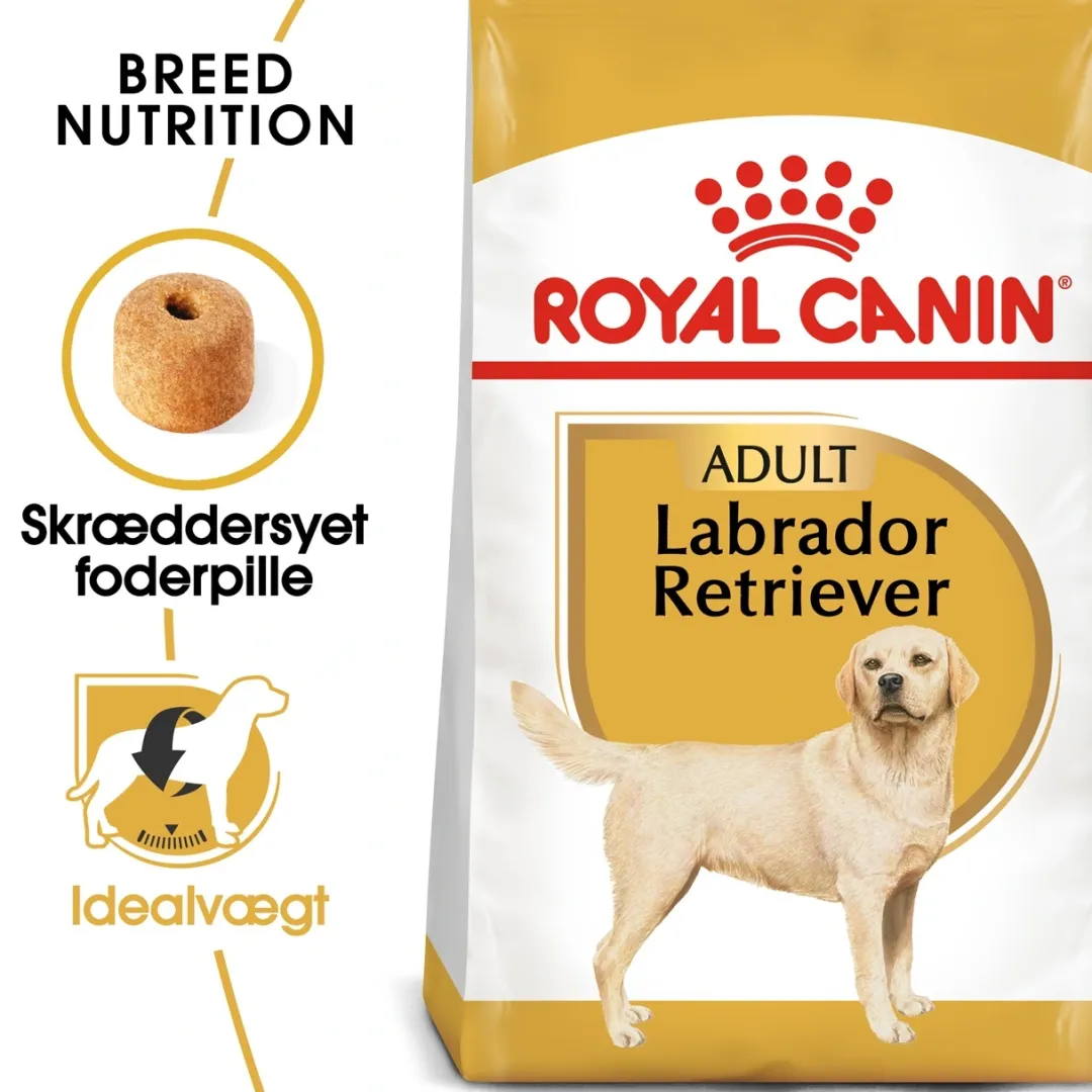 New Royal Canin Labrador Retriever Adult 12 kg - tørfoder til voksne hunde Hundefoder|Tørfoder Til Hunde I Alle Størrelser Og Aldre