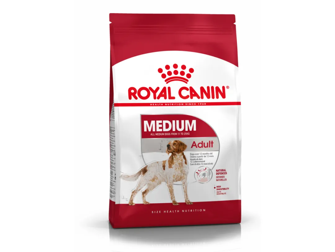 Sale Royal Canin Medium Adult 4 kg - hundefoder til voksne mellemstore hunde Hundefoder|Tørfoder Til Hunde I Alle Størrelser Og Aldre