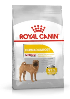Clearance Royal Canin Medium Dermacomfort 3 kg - hundefoder til sart hud Hundefoder|Tørfoder Til Hunde I Alle Størrelser Og Aldre