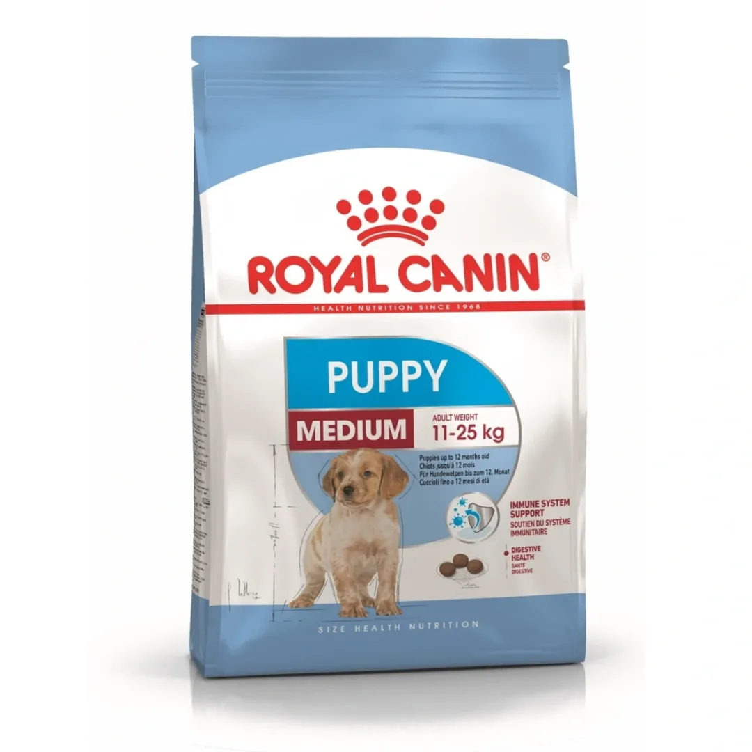 Clearance Royal Canin Medium Puppy 10 kg - hvalpefoder til mellemstore racer Hundefoder|Tørfoder Til Hunde I Alle Størrelser Og Aldre